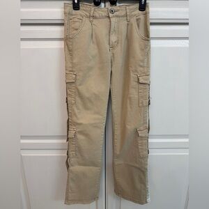 VIP Women's Tan Y2K Jeans Size 7/28. 90s 2000s vibes.